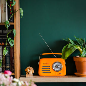 Retro radio with Bluetooth speaker Vintage Cuisine - summer colors - glossy