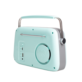 Verchromtes Retro-Radio mit Bluetooth-Lautsprecher von Vintage Cuisine 2.0