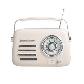 Verchromtes Retro-Radio mit Bluetooth-Lautsprecher von Vintage Cuisine 2.0